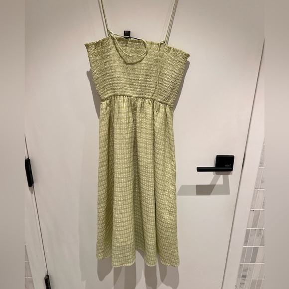Few Moda Court Green Checkered Sun Dress Size XS - Picture 3 of 7